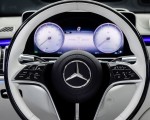 2021 Mercedes-Maybach S-Class (Color: Designo Crystal White Silver Grey Pearl) Interior Steering Wheel Wallpapers 150x120
