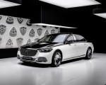 2021 Mercedes-Maybach S-Class (Color: Designo Diamond White Bright Obsidian Black) Front Three-Quarter Wallpapers 150x120