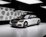 2021 Mercedes-Maybach S-Class (Color: Designo Diamond White Bright / Obsidian Black) Front Three-Quarter Wallpapers 150x120