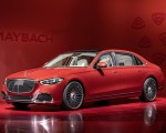 2021 Mercedes-Maybach S-Class (Color: Designo Patagonian Rot Bright) Front Three-Quarter Wallpapers 150x120