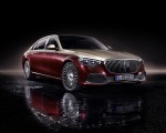 2021 Mercedes-Maybach S-Class (Color: Designo Rubellite Red / Kalahari Gold) Front Three-Quarter Wallpapers 150x120