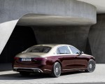 2021 Mercedes-Maybach S-Class (Color: Designo Rubellite Red / Kalahari Gold) Rear Three-Quarter Wallpapers 150x120