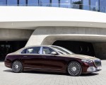 2021 Mercedes-Maybach S-Class (Color: Designo Rubellite Red / Kalahari Gold) Side Wallpapers  150x120