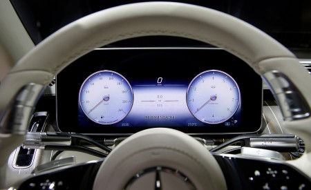 2021 Mercedes-Maybach S-Class (Leather Nappa macchiato beige bronze brown pearl) Digital Instrument Cluster Wallpapers 450x275 (49)