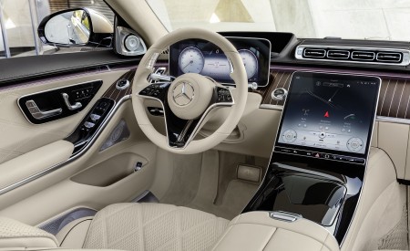 2021 Mercedes-Maybach S-Class (Leather Nappa macchiato beige bronze brown pearl) Interior Wallpapers 450x275 (47)