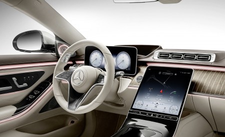 2021 Mercedes-Maybach S-Class (Leather Nappa macchiato beige bronze brown pearl) Interior Wallpapers 450x275 (43)