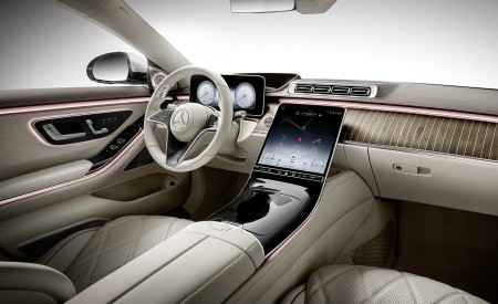 2021 Mercedes-Maybach S-Class (Leather Nappa macchiato beige bronze brown pearl) Interior Wallpapers 450x275 (46)