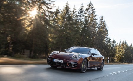 2021 Porsche Panamera 4 E-Hybrid (Color: Cherry Metallic) Front Wallpapers 450x275 (22)