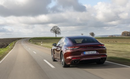 2021 Porsche Panamera 4 E-Hybrid (Color: Cherry Metallic) Rear Wallpapers 450x275 (8)
