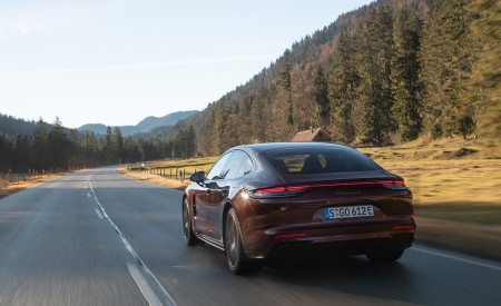 2021 Porsche Panamera 4 E-Hybrid (Color: Cherry Metallic) Rear Wallpapers 450x275 (23)