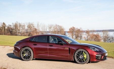 2021 Porsche Panamera 4 E-Hybrid (Color: Cherry Metallic) Side Wallpapers 450x275 (31)