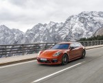 2021 Porsche Panamera 4 E-Hybrid Sport Turismo (Color: Papaya Metallic) Front Three-Quarter Wallpapers 150x120