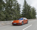 2021 Porsche Panamera 4 E-Hybrid Sport Turismo (Color: Papaya Metallic) Front Three-Quarter Wallpapers 150x120