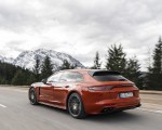 2021 Porsche Panamera 4 E-Hybrid Sport Turismo (Color: Papaya Metallic) Rear Three-Quarter Wallpapers 150x120