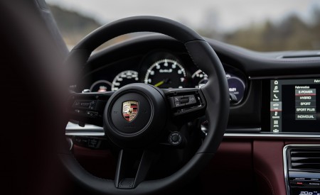 2021 Porsche Panamera Turbo S E-Hybrid (Color: Carrara White Metallic) Interior Steering Wheel Wallpapers  450x275 (52)