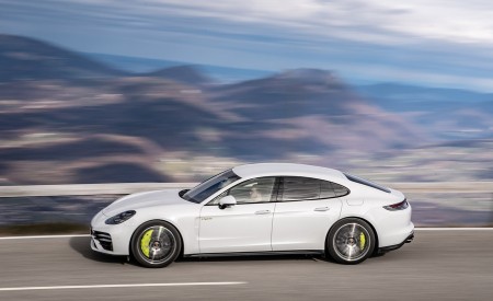 2021 Porsche Panamera Turbo S E-Hybrid (Color: Carrara White Metallic) Side Wallpapers 450x275 (31)