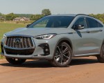 2022 Infiniti QX55 (Color: Liquid Platinum) Front Three-Quarter Wallpapers 150x120