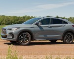 2022 Infiniti QX55 (Color: Liquid Platinum) Front Three-Quarter Wallpapers 150x120