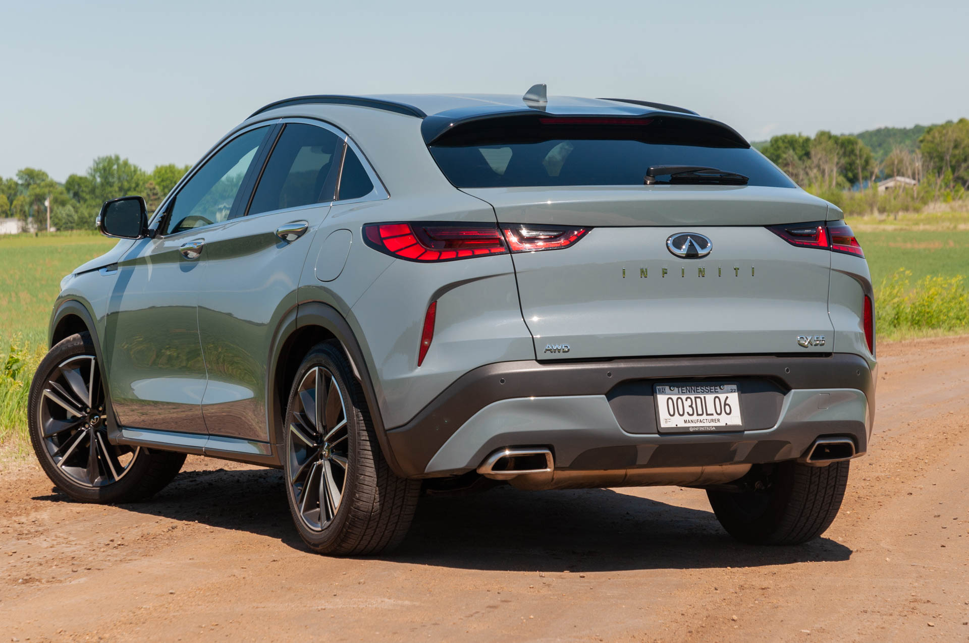 2022 Infiniti QX55 (Color: Liquid Platinum) Rear Wallpapers #65 of 104