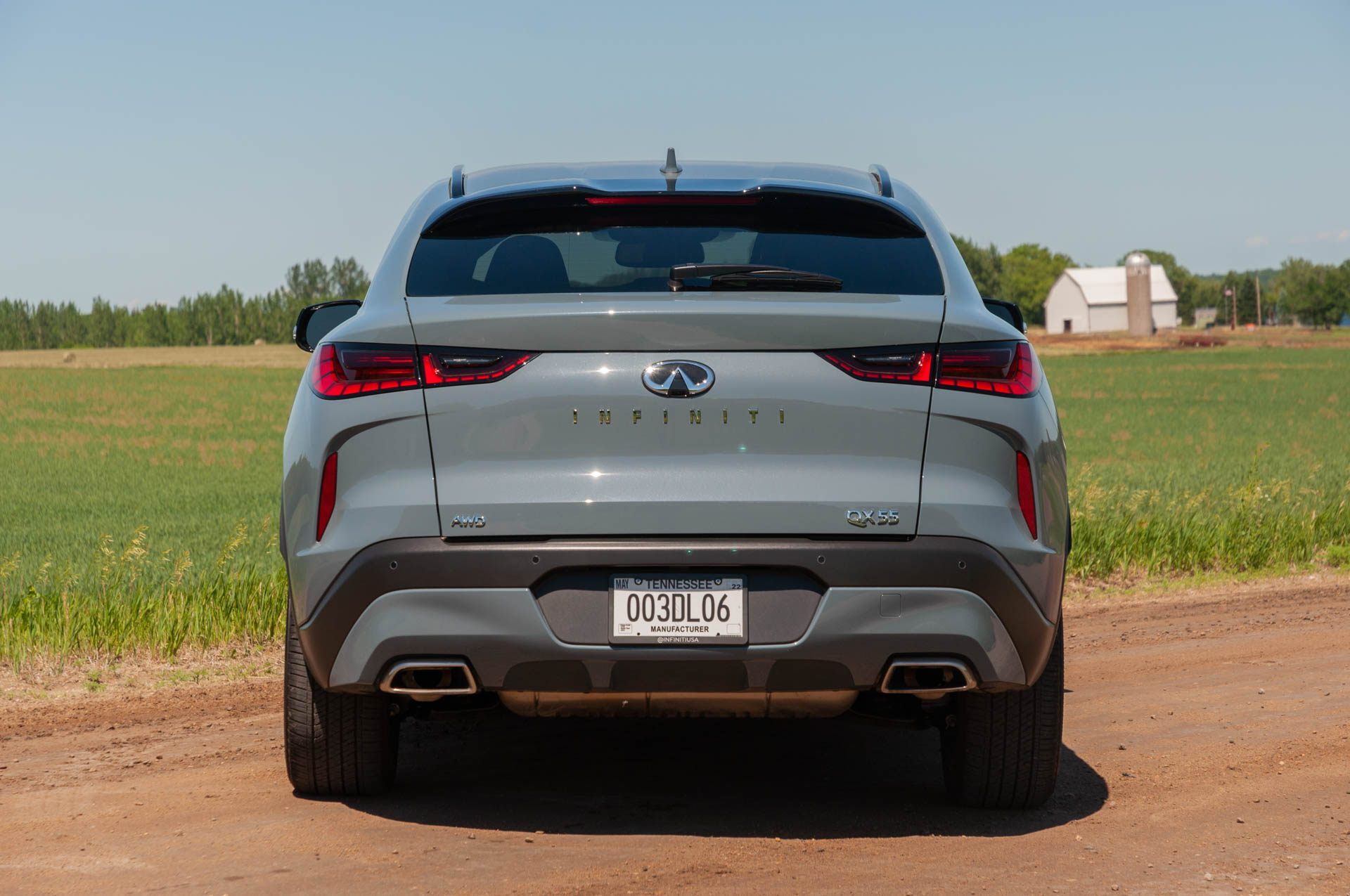2022 Infiniti QX55 (Color: Liquid Platinum) Rear Wallpapers (6)