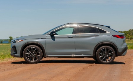 2022 Infiniti QX55 (Color: Liquid Platinum) Side Wallpapers 450x275 (70)