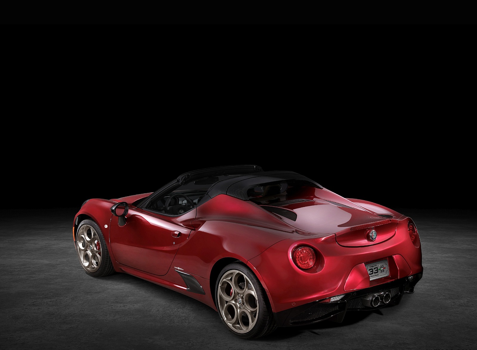 2020 Alfa Romeo 4C Spider 33 Stradale Tributo Rear Three-Quarter Wallpapers (5)