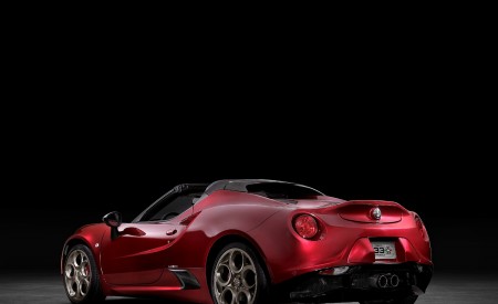 2020 Alfa Romeo 4C Spider 33 Stradale Tributo Rear Three-Quarter Wallpapers 450x275 (7)