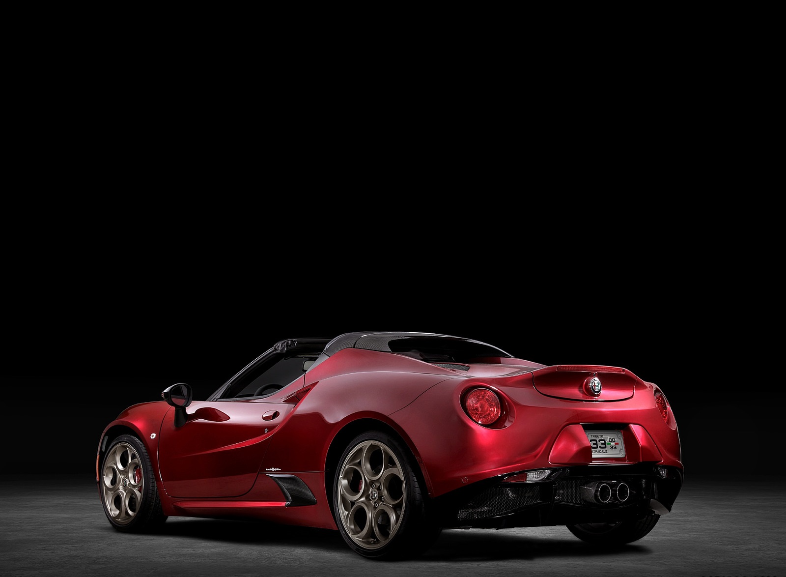 2020 Alfa Romeo 4C Spider 33 Stradale Tributo Rear Three-Quarter Wallpapers (7)