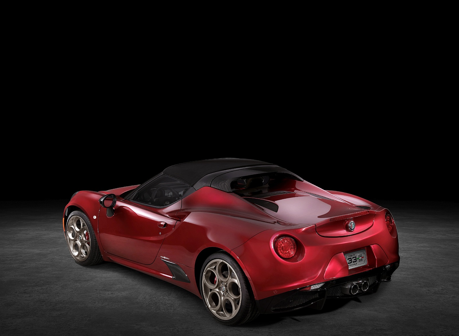 2020 Alfa Romeo 4C Spider 33 Stradale Tributo Rear Three-Quarter Wallpapers (8)