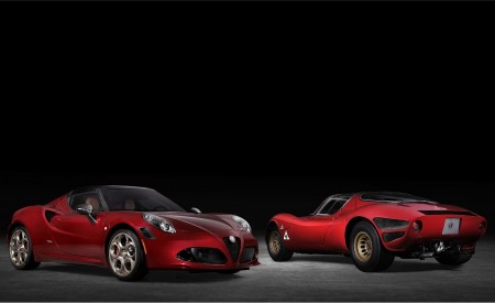 2020 Alfa Romeo 4C Spider 33 Stradale Tributo and 1967 Alfa Romeo 33 Stradale Wallpapers 450x275 (16)