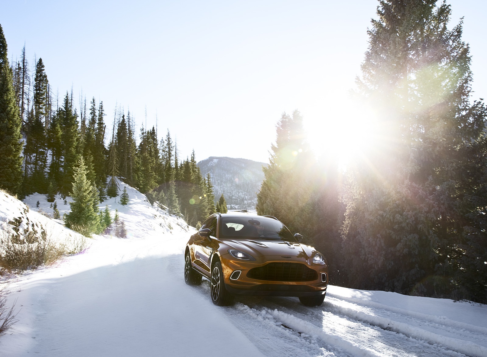 2021 Aston Martin DBX (Golden Saffron; US-Spec) Front Three-Quarter Wallpapers  (15)