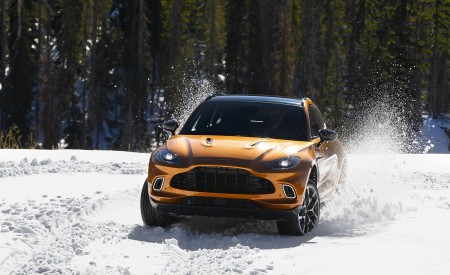 2021 Aston Martin DBX (Golden Saffron; US-Spec) Front Wallpapers 450x275 (7)