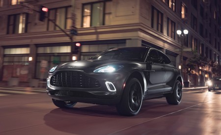 2021 Aston Martin DBX (Satin Xenon Grey; US-Spec) Front Three-Quarter Wallpapers 450x275 (52)