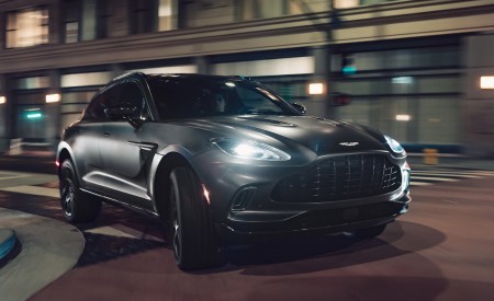 2021 Aston Martin DBX (Satin Xenon Grey; US-Spec) Front Three-Quarter Wallpapers 450x275 (49)