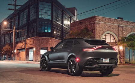2021 Aston Martin DBX (Satin Xenon Grey; US-Spec) Rear Three-Quarter Wallpapers 450x275 (54)