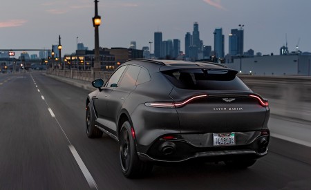 2021 Aston Martin DBX (Satin Xenon Grey; US-Spec) Rear Three-Quarter Wallpapers 450x275 (40)