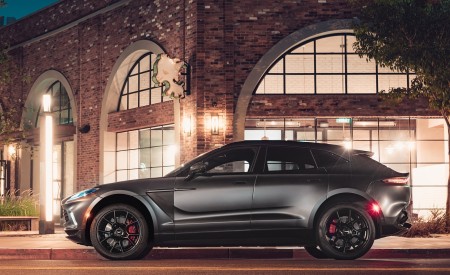 2021 Aston Martin DBX (Satin Xenon Grey; US-Spec) Side Wallpapers  450x275 (56)