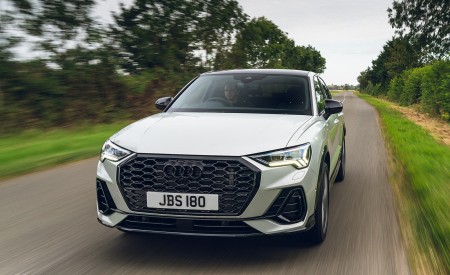 2021 Audi Q3 Sportback 45 TFSI e Plug-In Hybrid (Color: Dew Silver; UK-Spec) Front Wallpapers 450x275 (3)