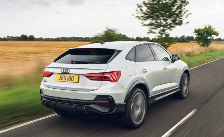 2021 Audi Q3 Sportback 45 TFSI e Plug-In Hybrid (Color: Dew Silver; UK-Spec) Rear Three-Quarter Wallpapers 450x275 (8)