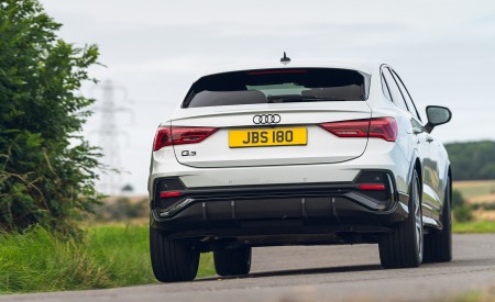 2021 Audi Q3 Sportback 45 TFSI e Plug-In Hybrid (Color: Dew Silver; UK-Spec) Rear Wallpapers 450x275 (16)