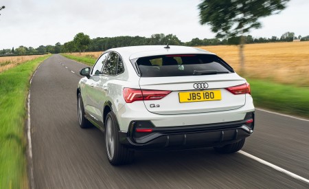 2021 Audi Q3 Sportback 45 TFSI e Plug-In Hybrid (Color: Dew Silver; UK-Spec) Rear Wallpapers 450x275 (11)