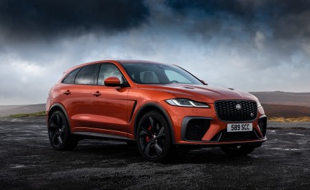 2021 Jaguar F-PACE SVR (Color: Atacama Orange) Front Three-Quarter Wallpapers 450x275 (75)