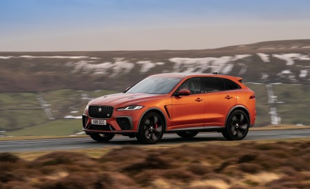 2021 Jaguar F-PACE SVR (Color: Atacama Orange) Front Three-Quarter Wallpapers 450x275 (71)