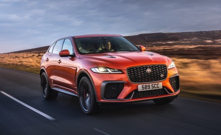 2021 Jaguar F-PACE SVR (Color: Atacama Orange) Front Three-Quarter Wallpapers 450x275 (62)