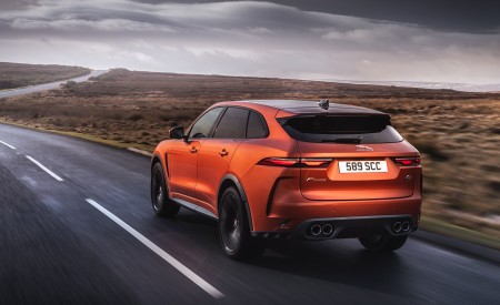 2021 Jaguar F-PACE SVR (Color: Atacama Orange) Rear Three-Quarter Wallpapers 450x275 (67)