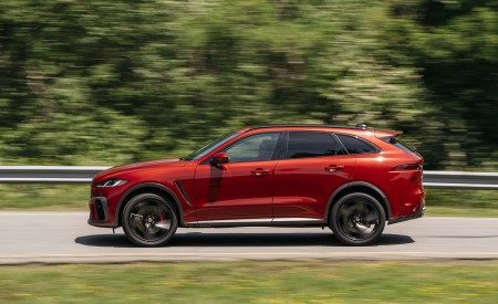 2021 Jaguar F-PACE SVR (Color: Firenze Red) Side Wallpapers 450x275 (8)