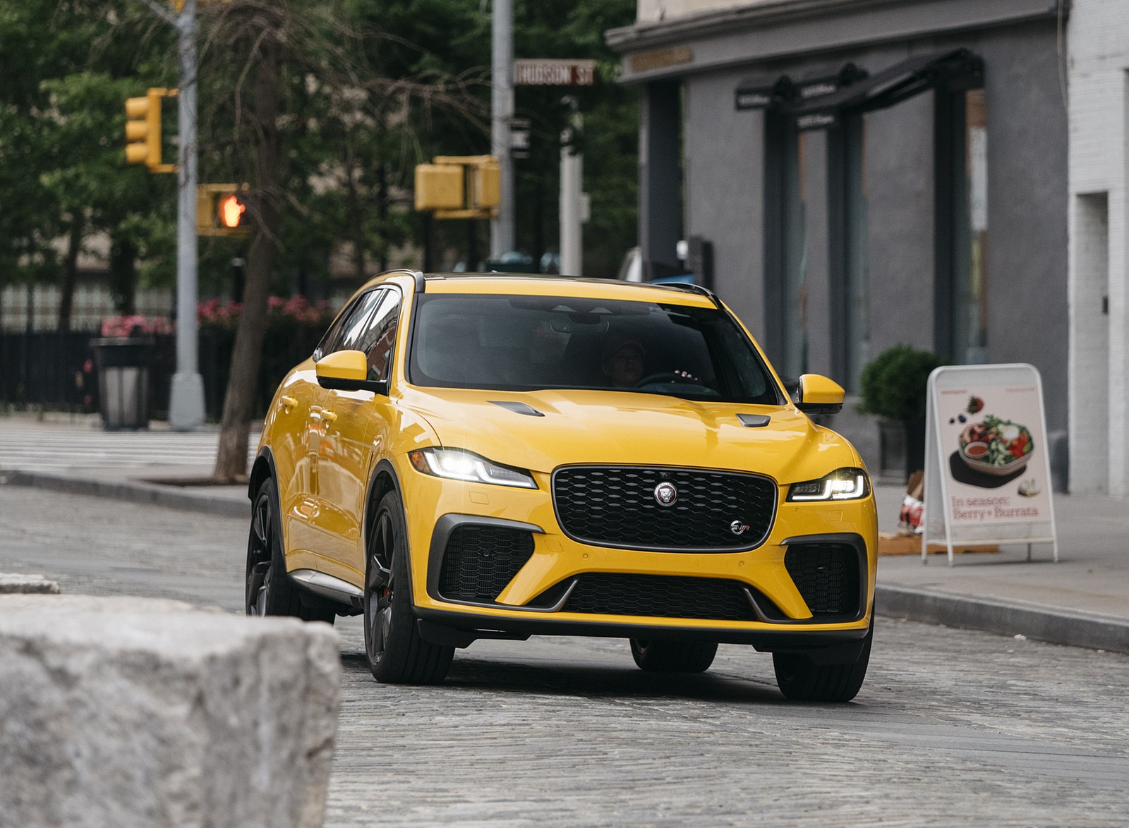 2021 Jaguar F-PACE SVR (Color: Sorrento Yellow) Front Wallpapers (10)
