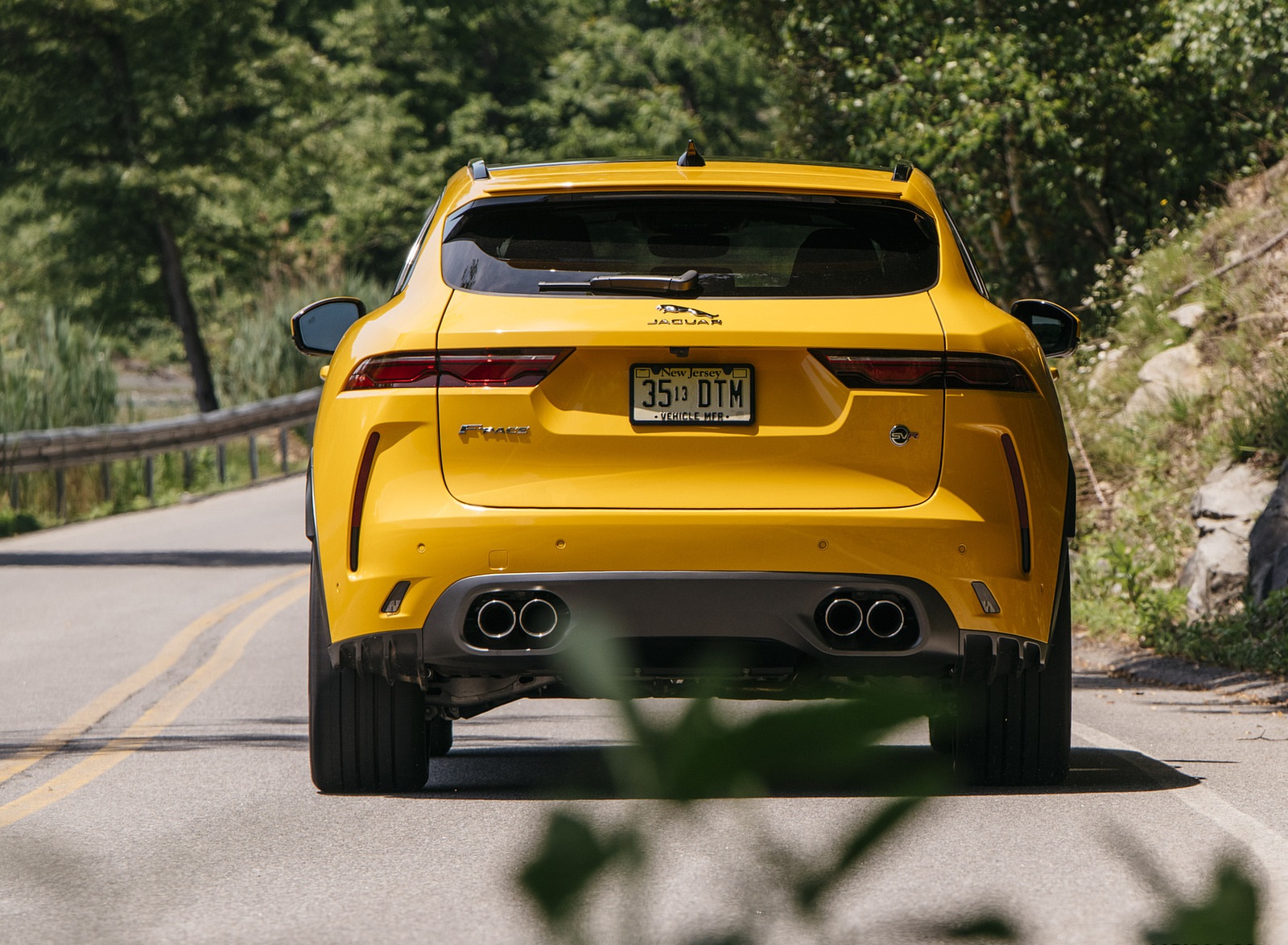 2021 Jaguar F-PACE SVR (Color: Sorrento Yellow) Rear Wallpapers (11)