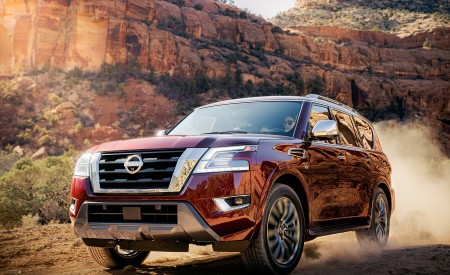 2021 Nissan Armada Front Three-Quarter Wallpapers 450x275 (2)