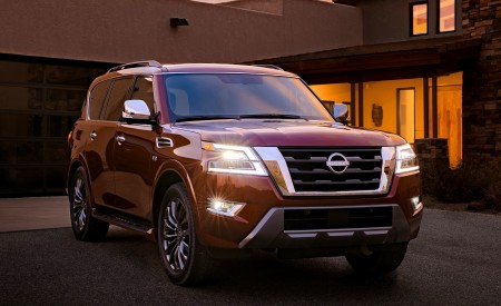 2021 Nissan Armada Front Three-Quarter Wallpapers 450x275 (8)